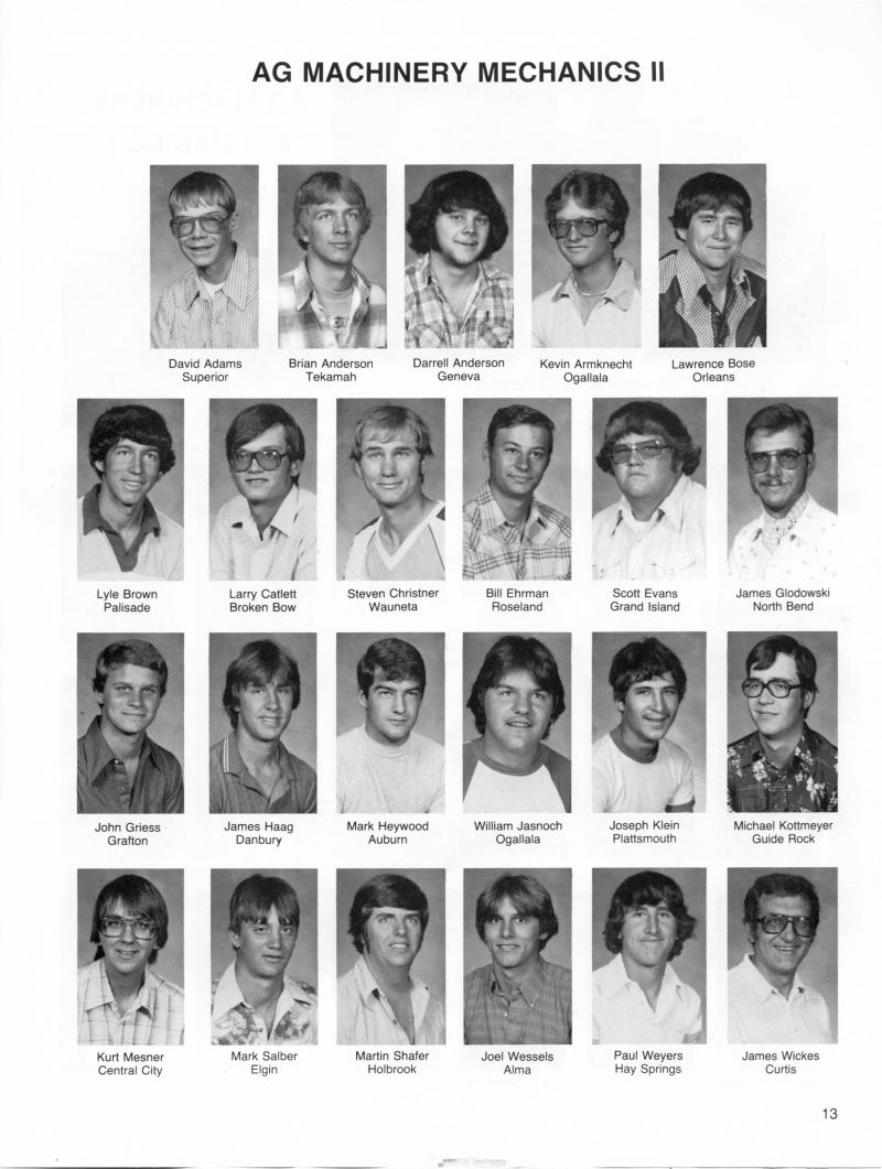 1982 David Adams, Brian Anderson, Darrell Anderson, Kevin Armknecht, Lawrence Bose, Lyle Brown, Larry Catlett, Steven Christner, Bill Ehrman, Scott Evans, James Glodowski, John Greiss, James Haag, Mark Heywood, William Jasnoch, Joseph Klein, Michael Kottmeyer, Kurt Mesner, Mark Salber, Martin Shafer, Joel Wessels, Paul Weyers, James Wickes,     