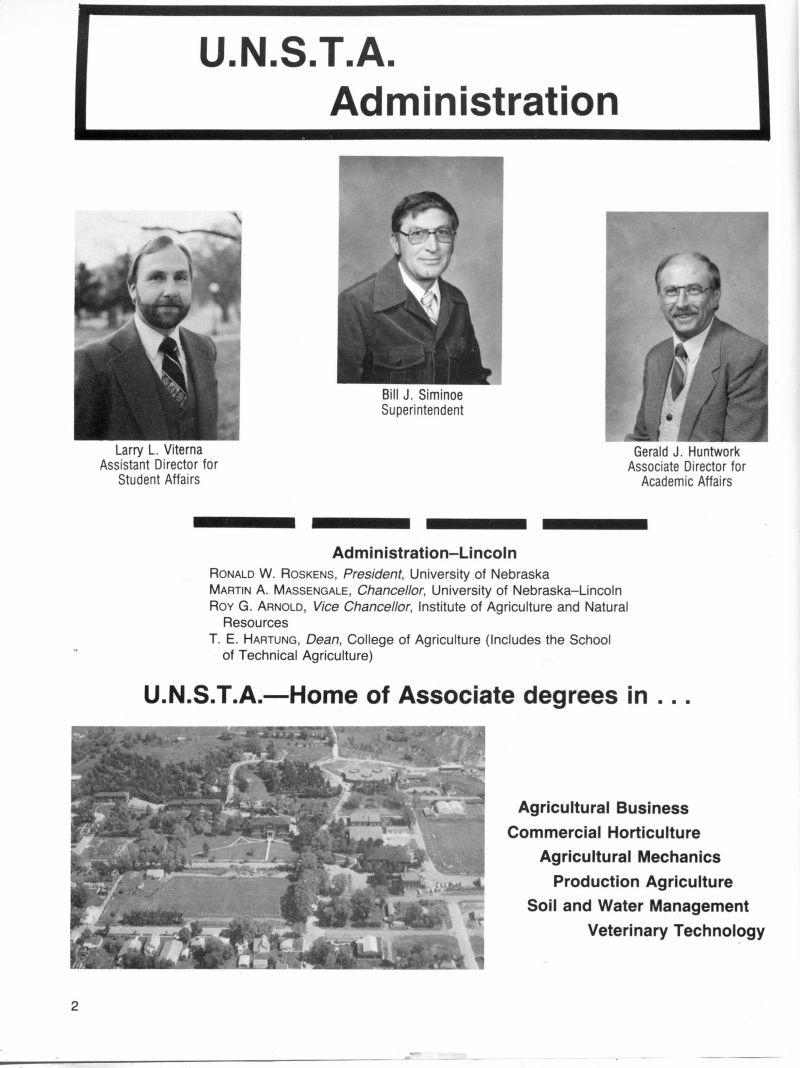 1983 Larry L Viterna. Bill J Siminoe. Gerald J Huntwork. Ronald W Roskens. Martin A Massengale. Roy R Arnold. T E Hartung.