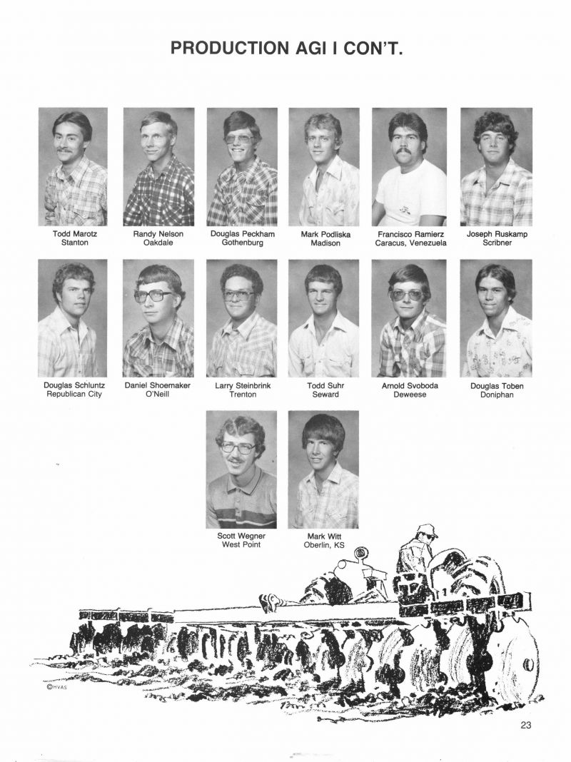 1983 Todd Marotz, Randy Nelson, Douglas Peckham, Mark Podliska, Francisco Ramierz, Joseph Ruskamp, Douglas Schluntz, Daniel Shoemaker, Larry Steinbrink, Todd Suhr, Arnold Svoboda, Douglas Toben, Scott Wegner, Mark Witt,