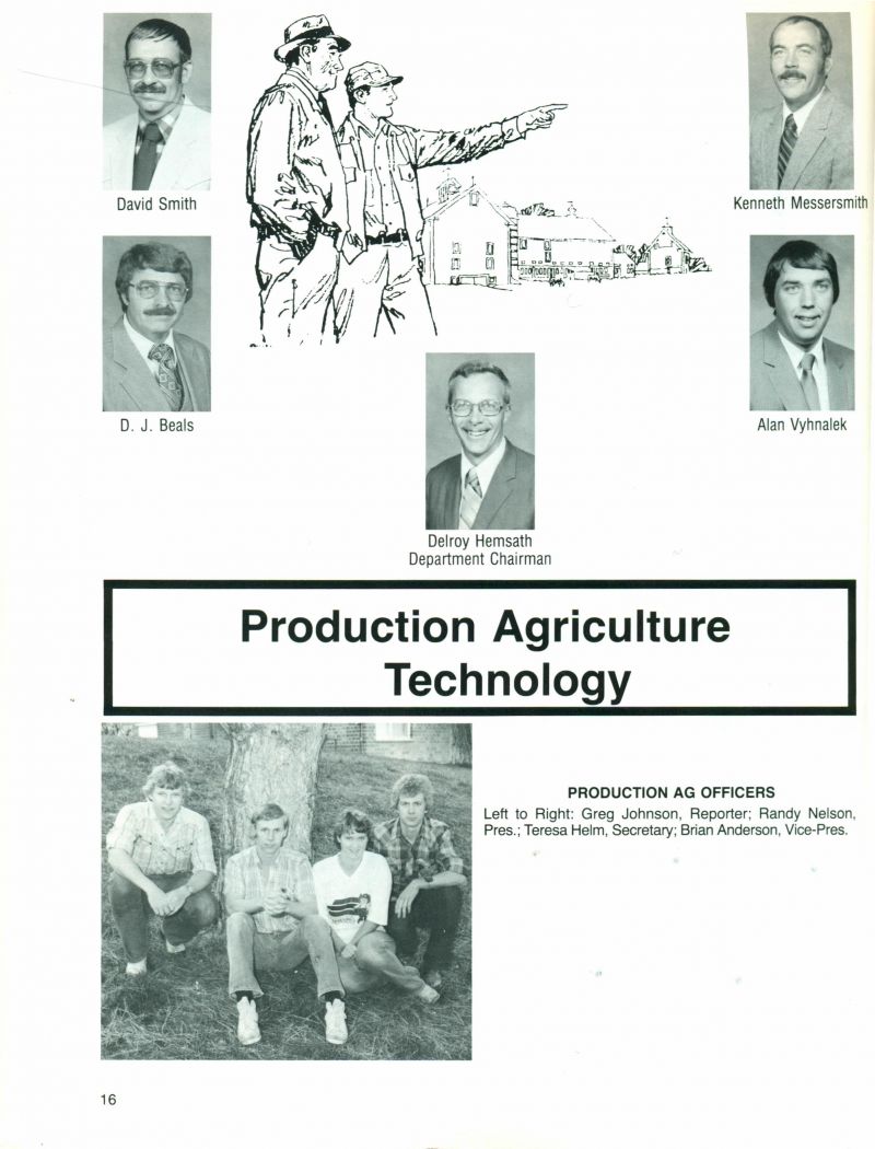 1984 David Smith. D J Beals. Kenneth Messersmith. Alan Vyhnalek. Delroy Hemsath. Greg Johnson, Randy Nelson, Teresa Helm, Brian Anderson, 