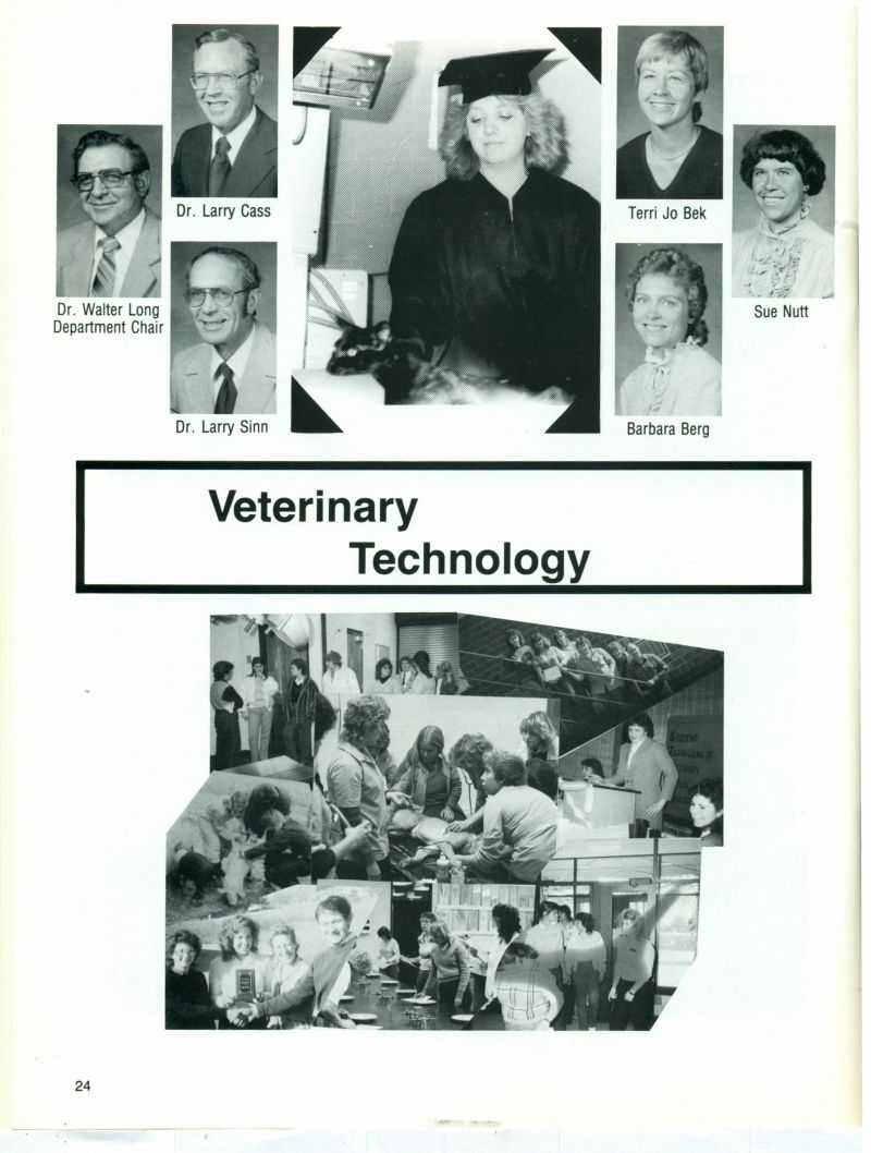 1985 Dr Walter Long. Dr Larry Cass. Dr Larry Sinn. Terri Jo Bek. Terri Bek. Sue Nutt. Barbara Berg.