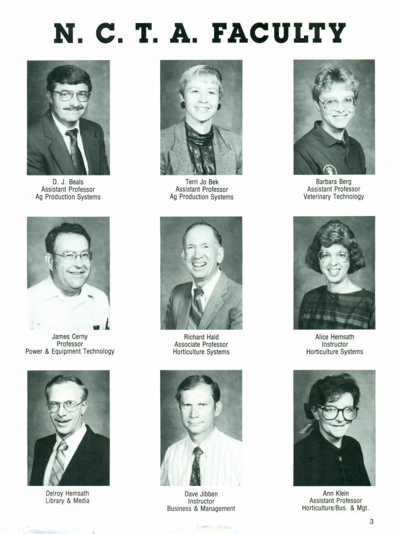 1991 D J Beals. Terri Jo Bek. Terri Bek. Barbara Berg. James Cerny. Richard Hald. Alice Hemsath. Delroy Hemsath. Dave Jibben. Ann Klein.