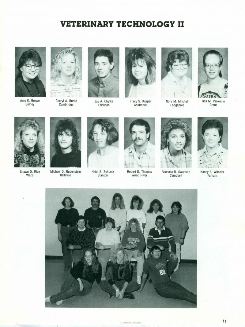 1991 Amy Brown, Cheryl Burke, Jay Chytka, Tracy Kaspar, Nora Mitchell, Tina Pankonin, Shawn Rice, Michael Rubenstein, Heidi Schuetz, Robert Thomas, Rachella Swanson, Nancy Wheeler, 