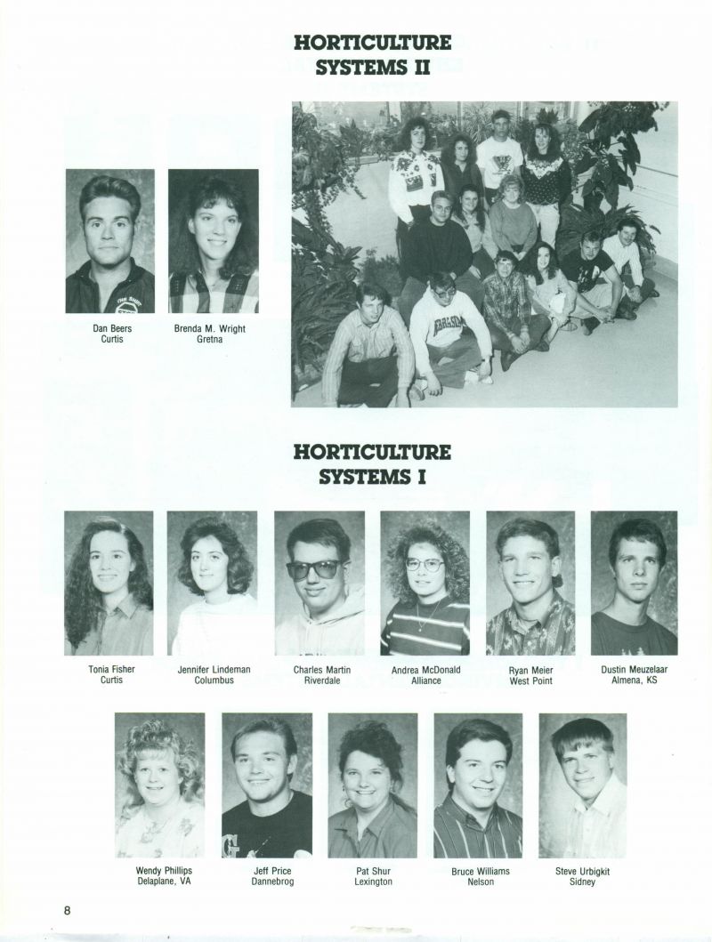 1993 Dan Beers, Brenda Wright, Tonia Fisher, Jennifer Lindeman, Charles Martin, Andrea McDonald, Ryan Meier, Dustin Meuzelaar, Wendy Phillips, Jeff Price, Pat Shur, Bruce Williams, Steve Urbigkit, 