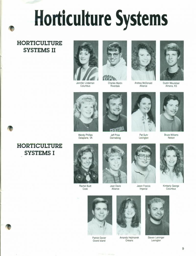 1994 Jennifer Lindeman, Charles Martin, Andrea McDonald, Dustin Meuzelaar, Wendy Phillips, Jeff Price, Pat Shur, Bruce Williams, Rachel Budt, Joan Davis, Jason Francis, Kimberly George, Patrick Govier, Amanda Hejtmanek, Steven Leininger,   