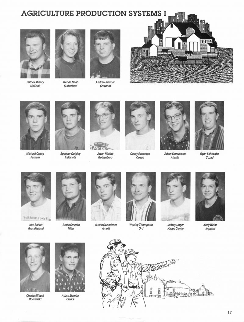 1996 Patrick Minary, Trenda Naab, Andrew Norman, Michael Oberg, Spencer Quigley, Javan Ristine, Casey Russman, Adam Samuelson, Ryan Schneider, Ken Schutt, Brock Smedra, Austin Swendener, Wesley Thompson, Jeffrey Unger, Kody Weiss, Charles Wiiest, Adam Ziemba, 