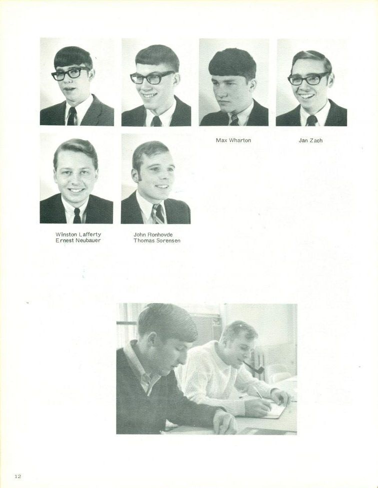1970 Max Warton, Jan Zach, Winston Lafferty, Ernest Newbauer, John Ronhovde, Thomas Sorensen,