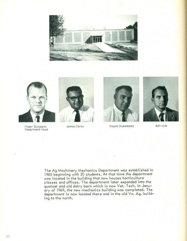 1970 Roger Burgason. James Cerny. Wayne Stukenholtz. Bill Witt.