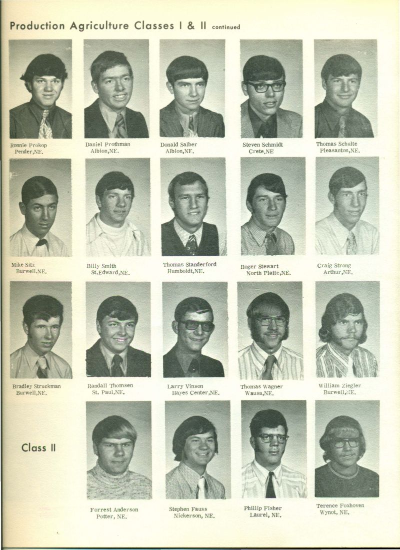 1973 Class I:  Mitchell Ronnie Prokop, Daniel Prothman, Donald Sabler, Steven Schmidt, Thomas Schulte, Mike Sitz, Billy Smith, Thomas Standerford, Roger Stewart, Craig Strong, Bradley Struckman, Randall Thomsen, Larry Vinson, Thomas Wagner, & William Ziegler. 

Class II:  Forrest Anderon, Stephen Fauss, Phillip Fisher & Terence Foxhoven.