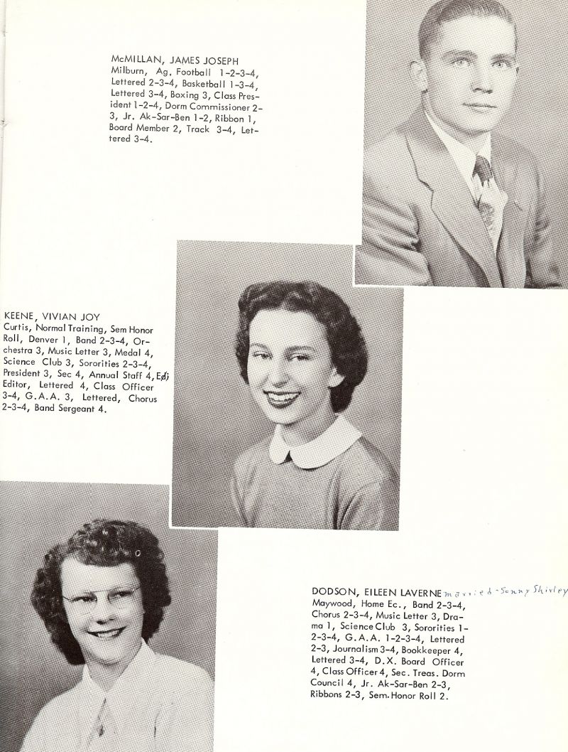 1952 James McMillan, Vivian Keene, Eileen Dodson,