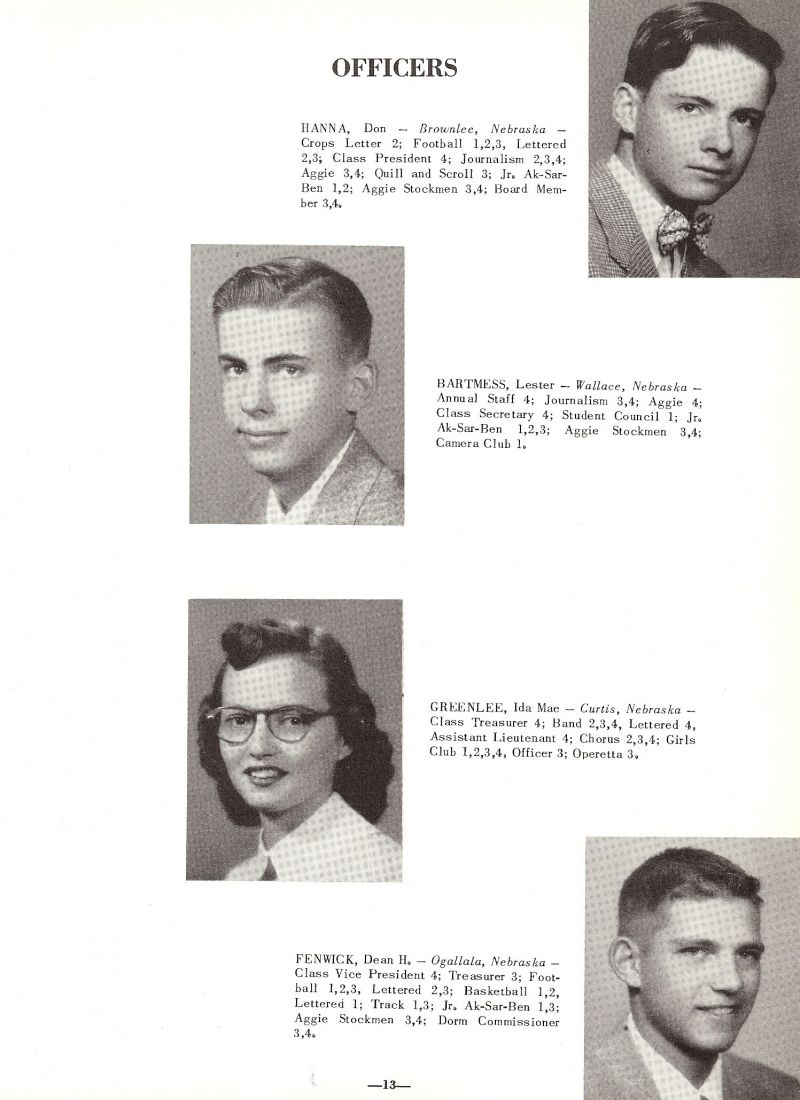 1954 Don Hanna, Lester Bartmess, IdaMae Greelee, Dean Fenwick,