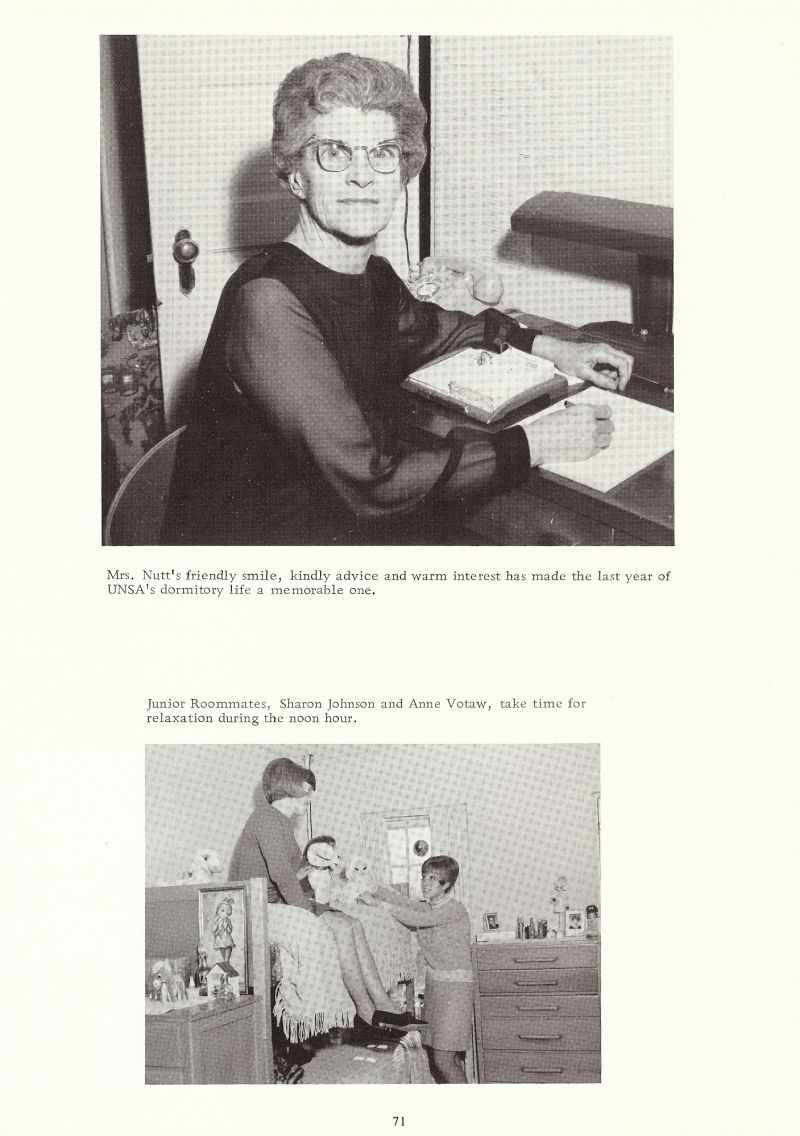 1968 Mrs. Nutt. Sharon Johnson, Anne Votaw, 