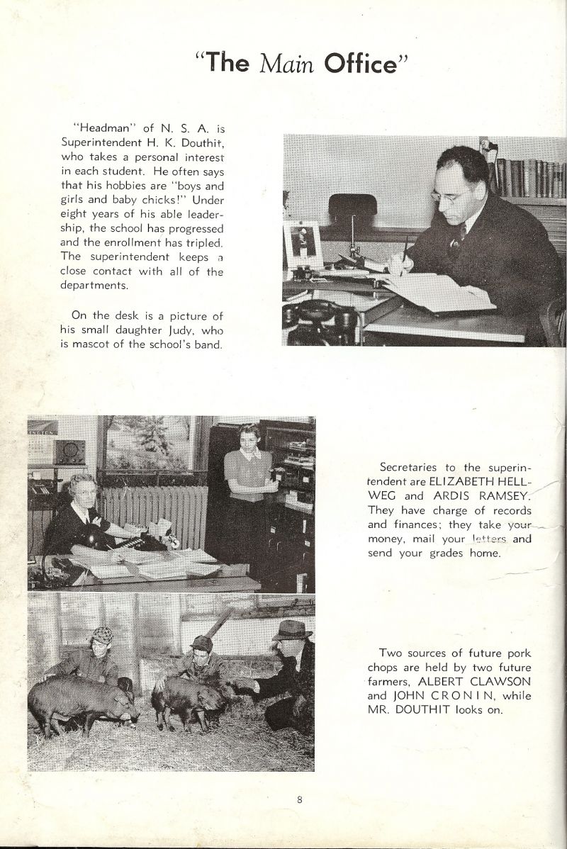 1938 Harold Douthit. Elizabeth Hellwig, Ardis Ramsey, Albert Clawson, John Cronin, 