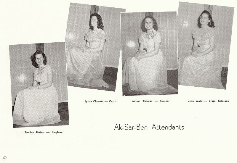 1948 Pauline Burton, Sylvia Clawson, Milrae Thomas, Joan Seals,