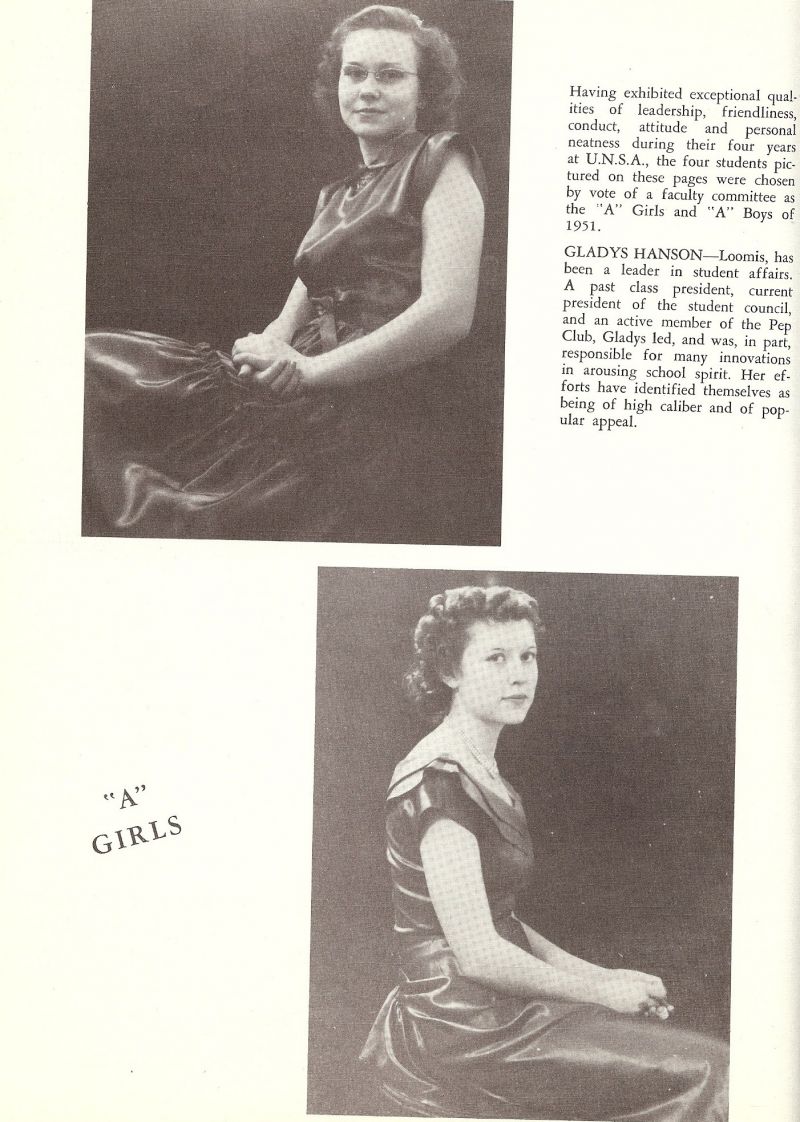 1951 Gladys Hanson, Loa Doyle,