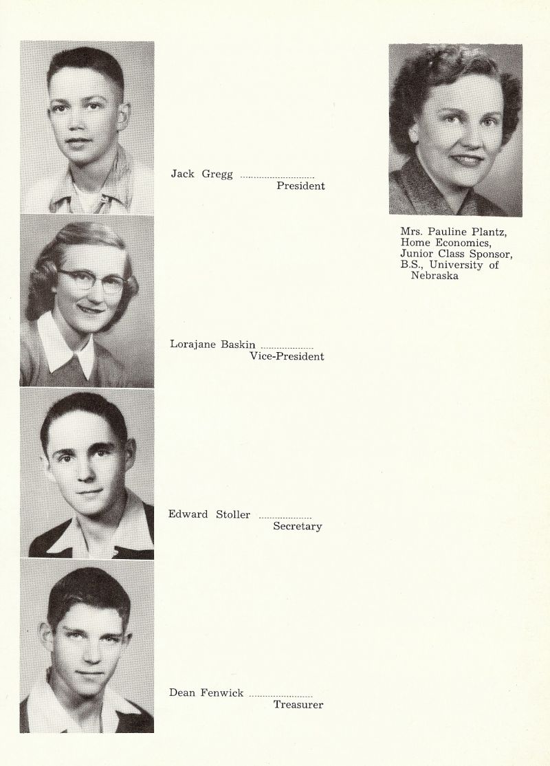 1953 Pauline Plantz. Jack Gregg, Larajane Baskin, Edward Stoller, Dean Fenwick,