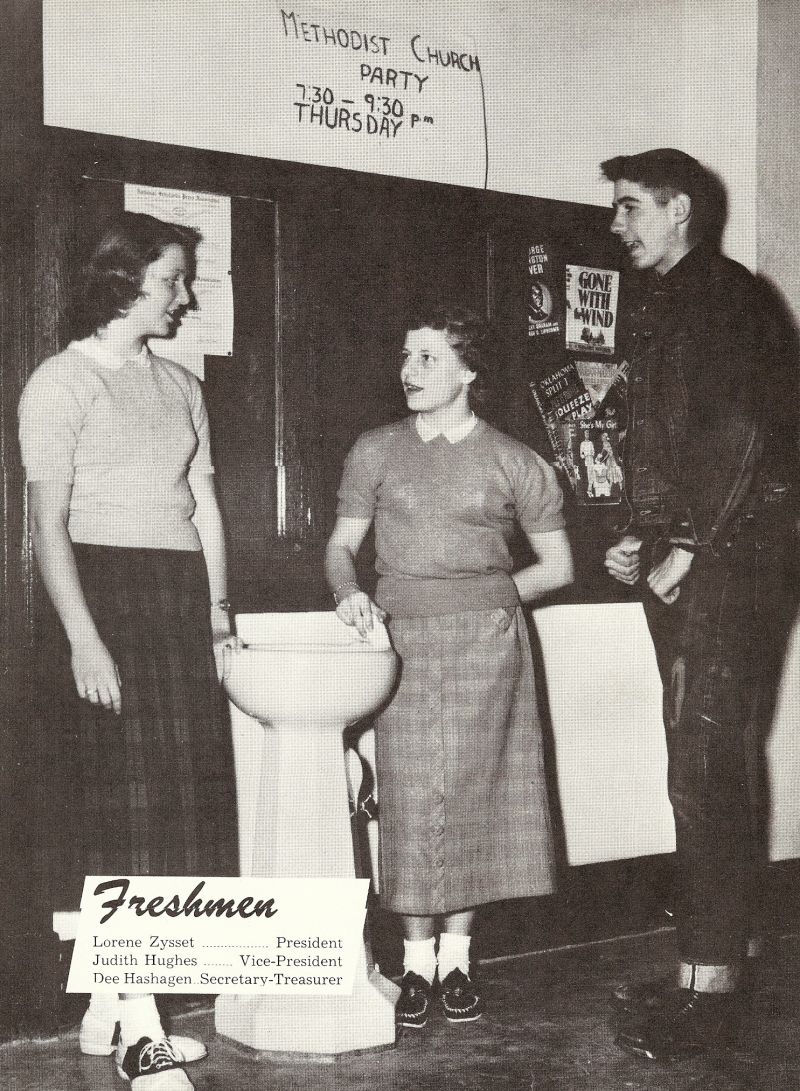 1953 Lorene Zysset, Judith Hughes, Dee Hashagen,