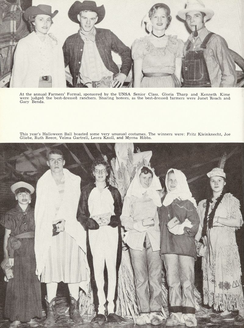 1953 Gloria Tharp, Kenneth Kime, Janet Roach, Gary Benda, Fritz Kleinknecht, Joe Gliebe, Ruth Reece, Velma Gartrell, Leora Knoll, Myra Hibbs, 