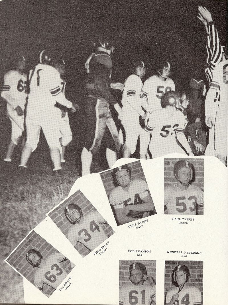 1955 Jim Bishop, Joe Gorley, Gene Bybee, Rod Swanson, Paul Zysset, Wendell Peterson,  