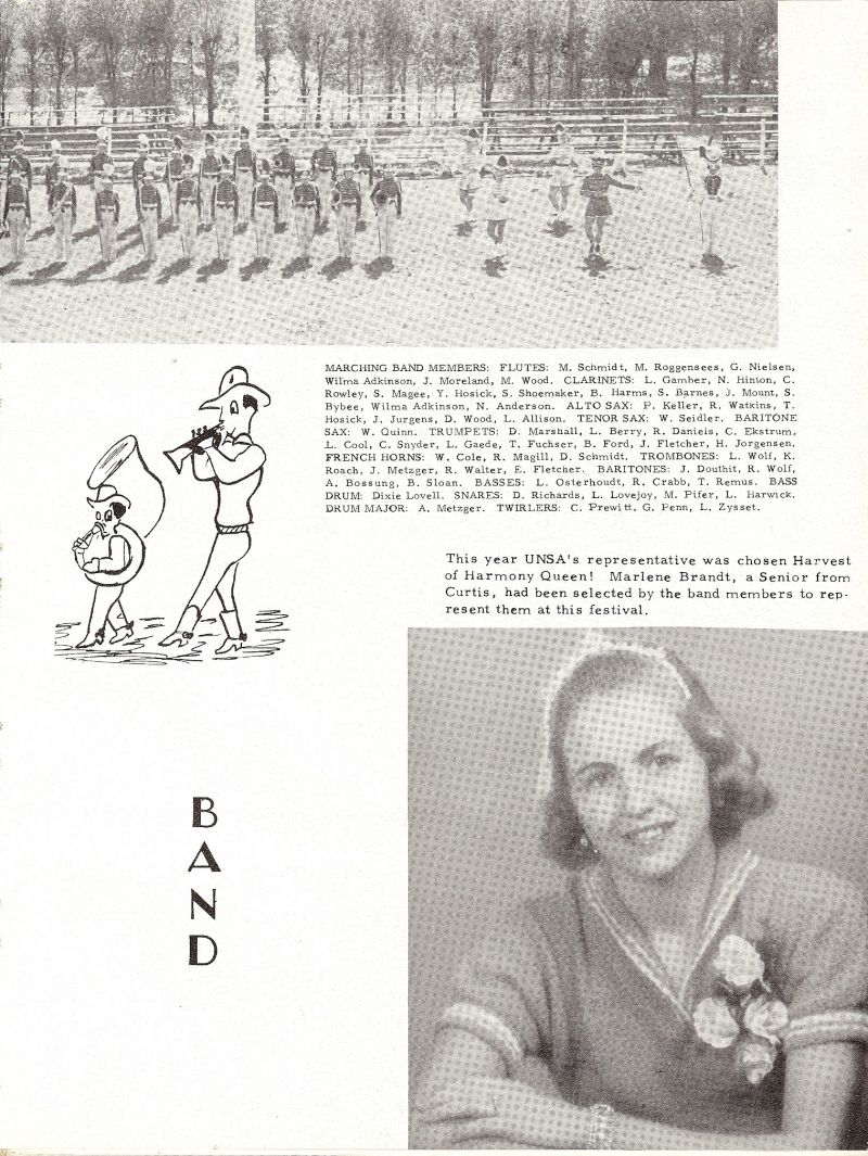 1955 Schmidt, Roggensees, Nielsen, Wilma Adkinson, Moreland, Wood, Gamber, Hinton, Rowley, Magee, Hosick, Shoemaker, Harms, Barnes, Mount, Bybee, Wilma Adkinson, Anderson, Keller, Watkins, Hosick, Jurgens, Wood, Allison, Seidler, Quinn, Marshall, Berry Daniels, Ekstrum, Cool, Snyder, Gaede, Fuchser, Ford, Fletcher, Jorgensen, Cole, Magill, Schmidt, Wolf, Bossung, Sloan, Osterhoudt, Crabb, Remus, Dixie Lovell, Richards, Lovejoy, Pifer, Harwick, Metzger, Prewitt, Penn, Zysset, Marlene Brandt,