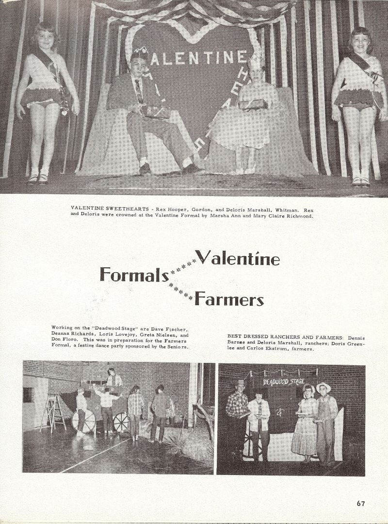 1955 Rex Hooper, Deloris Marshall, Marsha Ann Richmond, Mary Claire Richmond, Dennis Barnes, Doris Greenlee, Carlos Ekstrum, Dave Fischer, Deanna Richards, Loris Lovejoy, Greta Nielsen, Don Floro, 