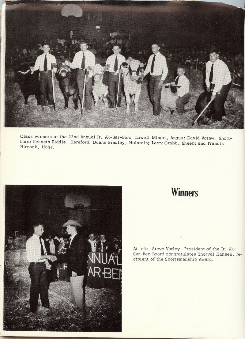1955 Lowell Minert, David Votaw, Kenneth Riddle, Duane Bradley, Francis Hircock, Steve Varley, Thorval Hansen,  