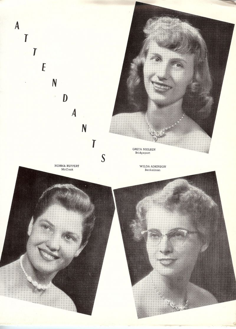 1955 Norma Ruppert, Greta Nielsen, Wilda Adkinson,