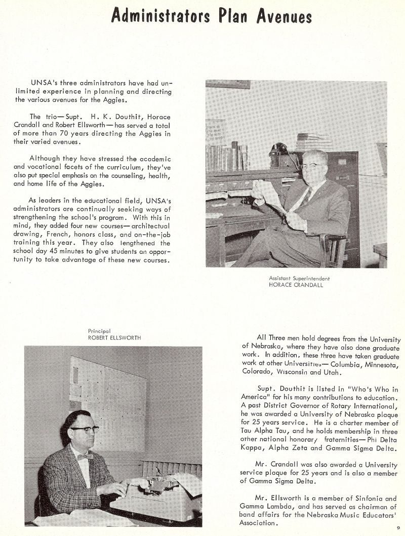 1961 H. K. Douthit. Horace Crandall. Robert Ellsworth.