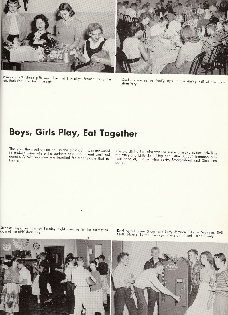 1959 Marilyn Bremer, Patsy Bartlett, Ruth Fear, Joan Harbert, Larry Jamison, Charles Scoggins, Emil Mott, Harold Burton, Carolyn Messersmith, Linda Gealy, 