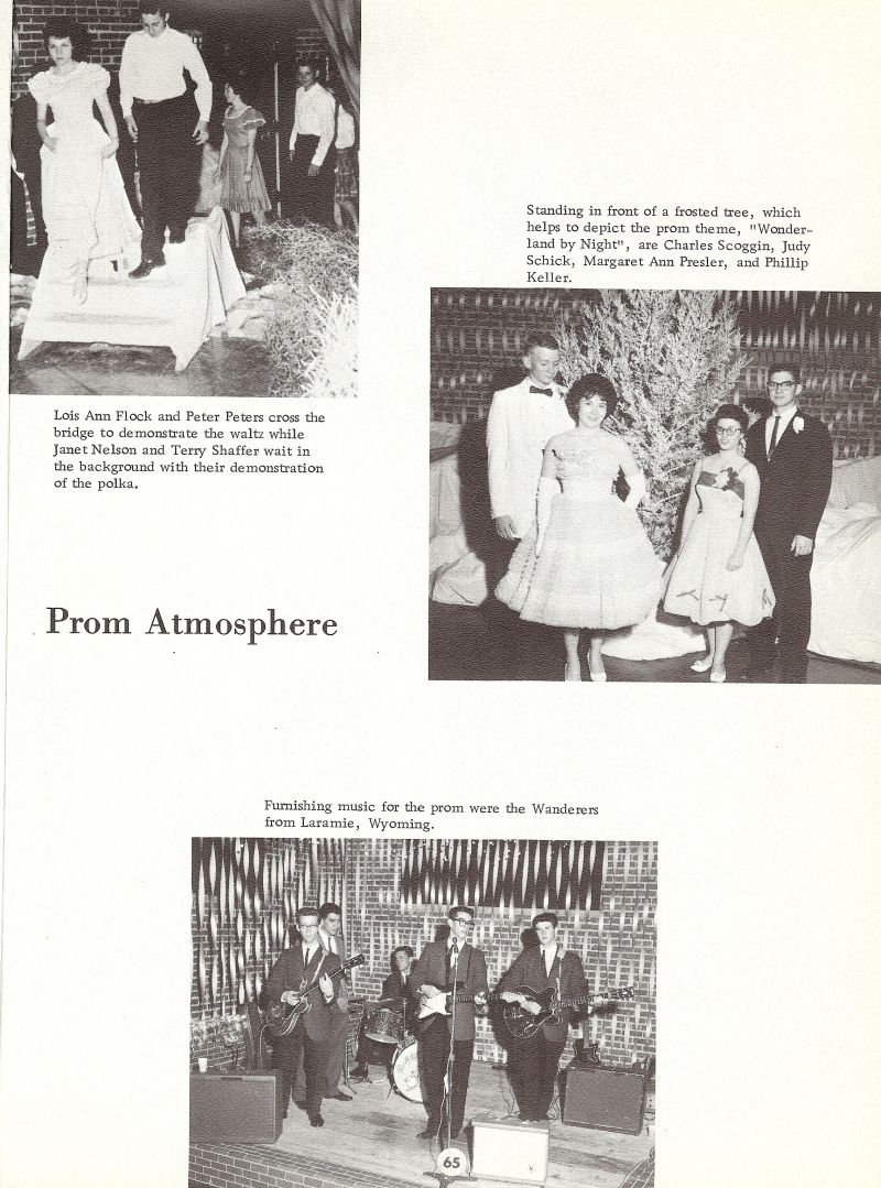 1962 Lois Ann Flock, Peter Peters, Pete Peters, Janet Nelson, Terry Shaffer, Charles Scoggin, Judy Schick, Margaret Ann Presler, Phillip Keller, Phil Keller,
