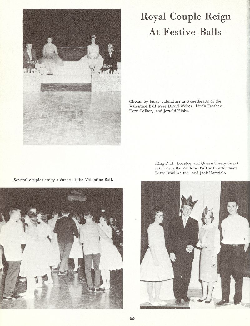 1962 David Weber, Linda Farabee, Terri Felker, Jerrold Hibbs, DH Lovejoy, Sherry Sweet, Betty Drinkwalter, Jack Harwick,