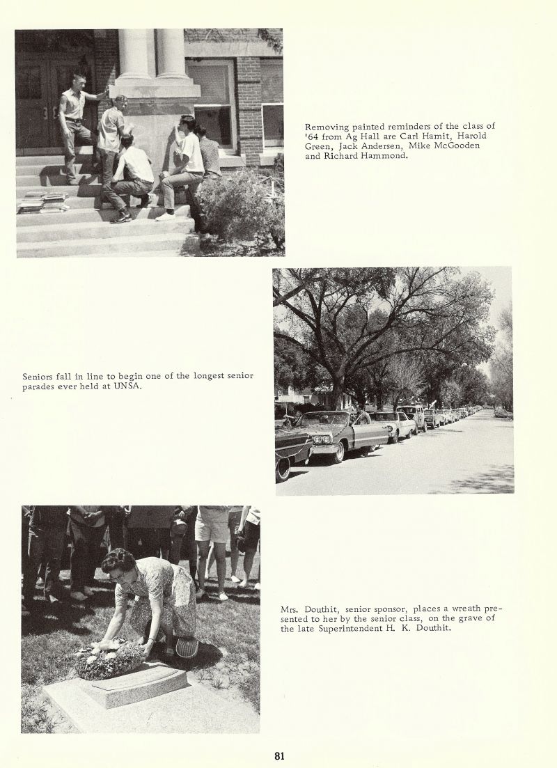 1964 Carl Hamit, Harold Green, Buck Green, Jack Andersen, Mike McGooden, Richard Hammond, Mrs Douthit.