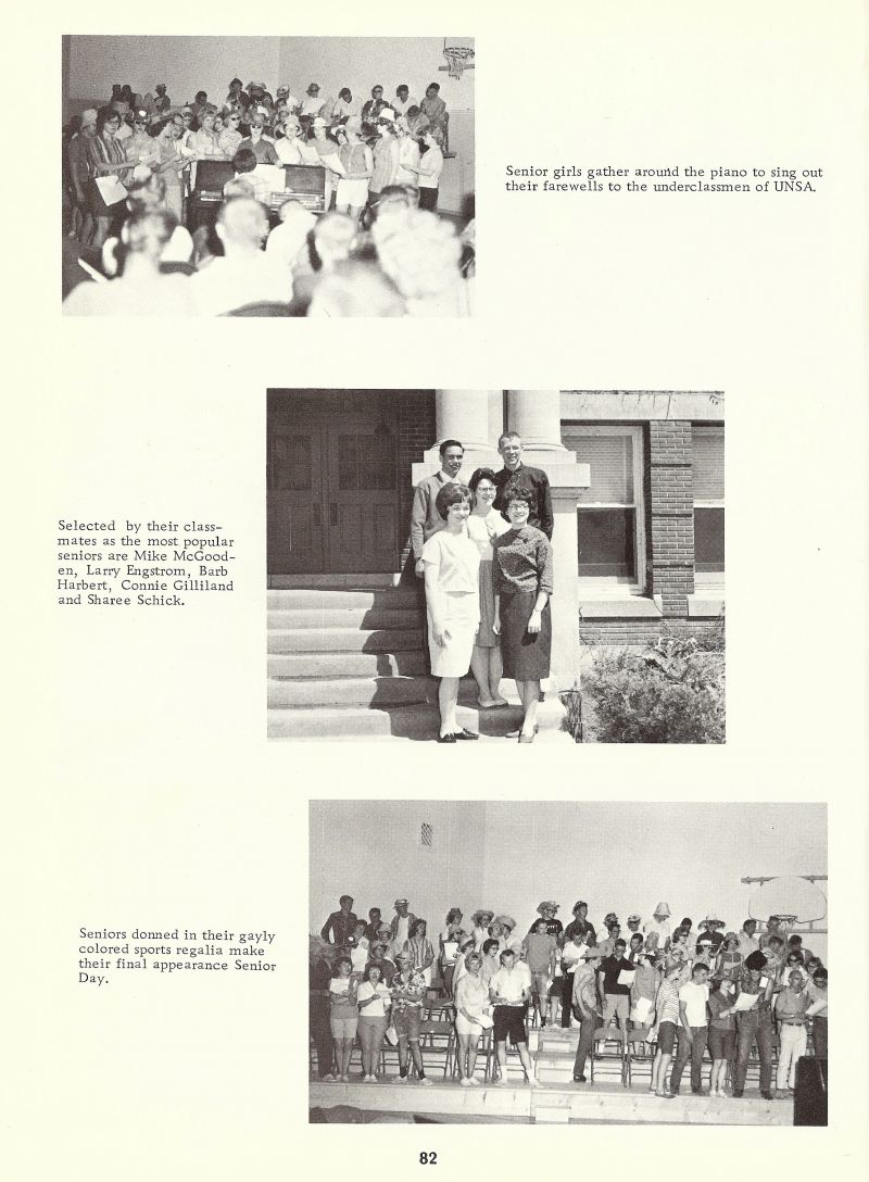 1964 Mike McGooden, Larry Engstrom, Barb Harbert, Connie Gilliland, Sharee Schick