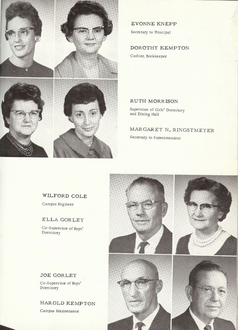 1965 Evonne Knepp. Dorothy Kempton. Ruth Morrison. Margaret Ringstmeyer. Wilford Cole. Ella Gorley. Mom Gorley. Joe Gorley. Pop Gorley. Harold Kempton.