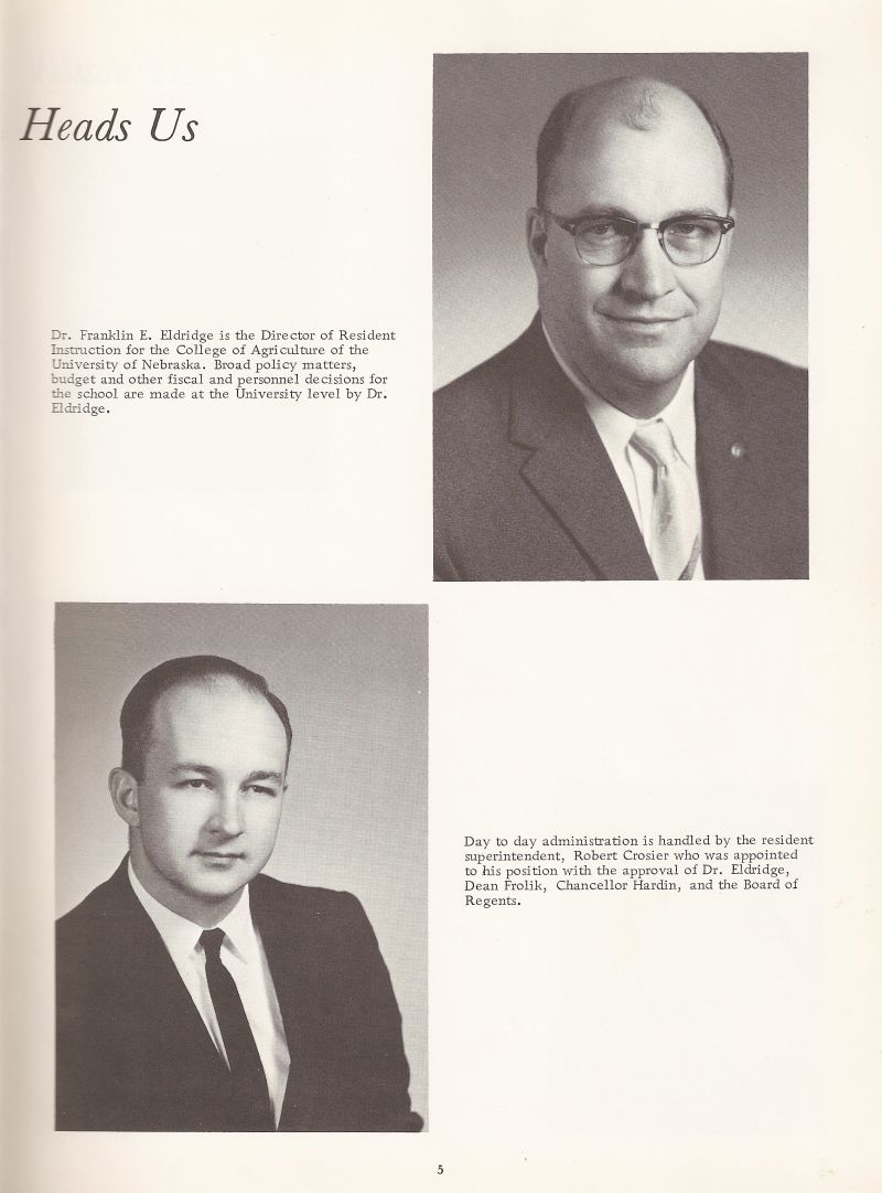 1967 Dr. Franklin E. Eldridge. Robert Crosier. 