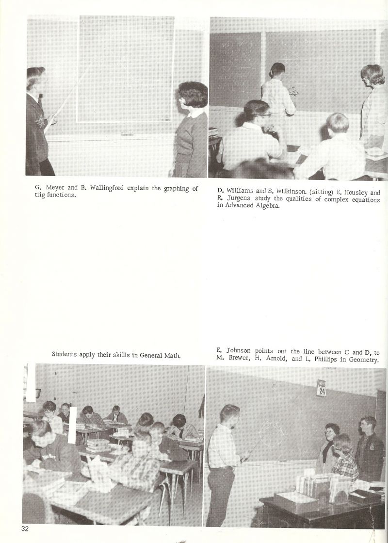 1965 G Meyer, Billee Wallingford, Williams, Wilkinson, Eldon Housley, Jurgens, Johnson, Brewer, Arnold, Phillips 