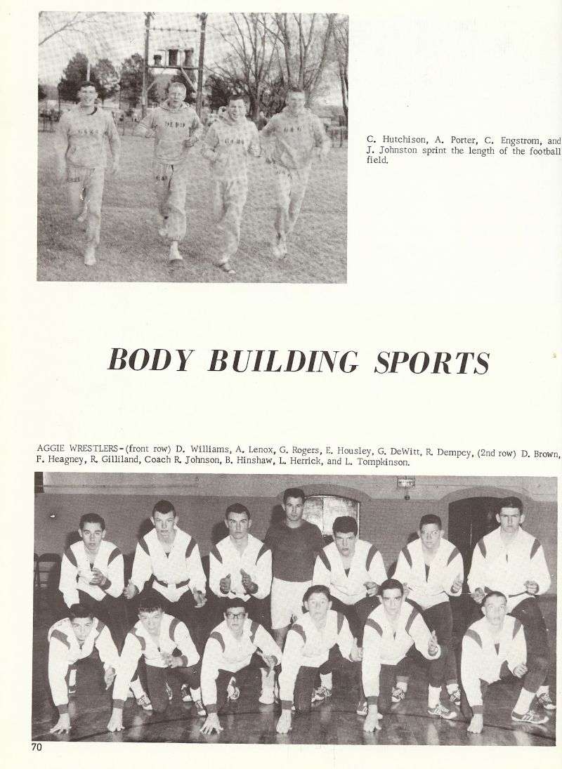 1965 Hutchison, Porter, Engstrom, Johnston, Williams, Lennox Rogers, Housley, DeWitt, Dempcy, Heagney, Gilliland, Coach Johnson, Hinshaw, Herrick, Tompkinson,  