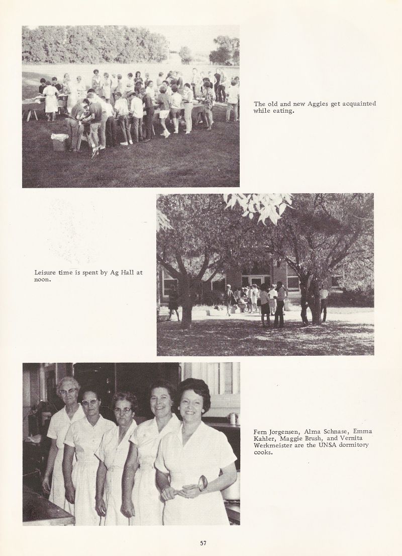 1967 Fern Jorgensen, Alma Schnase, Emma Kahler, Maggie Brush, Vernita Workmeister.