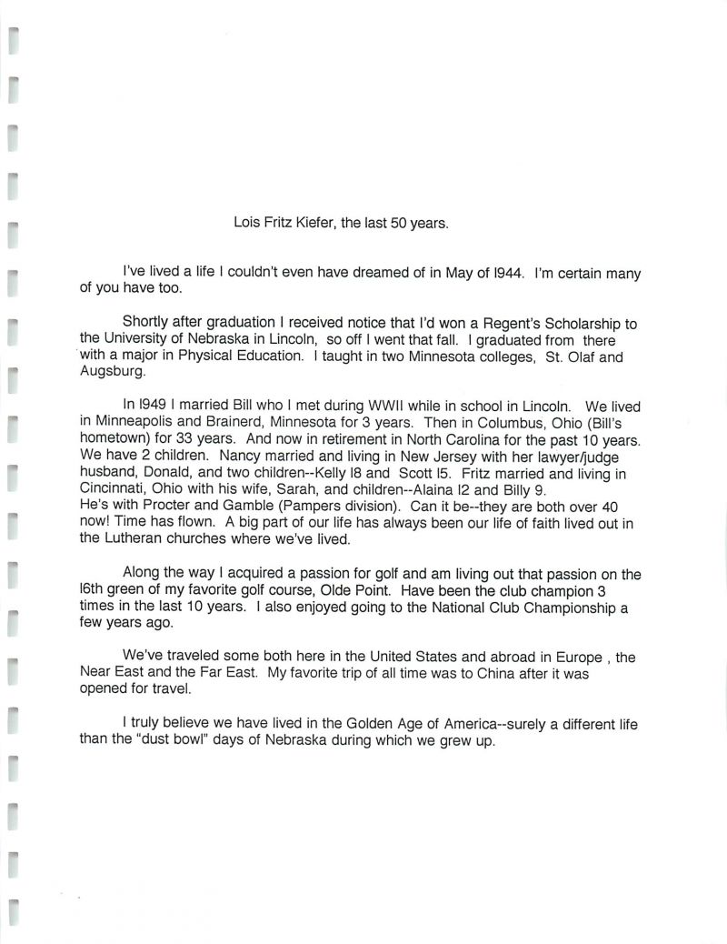 1944_booklet Lois Fritz Kiefer, Lois Fritz,