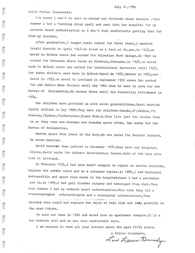 1944_booklet Lois Larsen Kennedy, Lois Larsen,