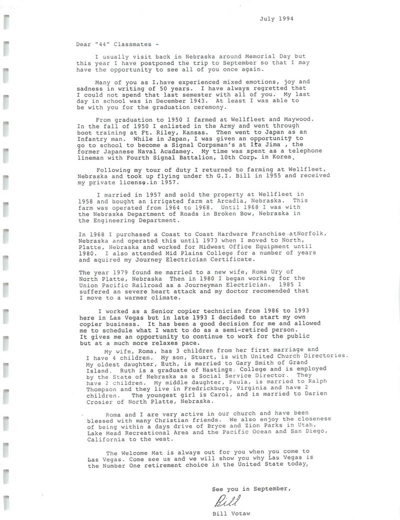 1944_booklet Bill Votaw, William Votaw,