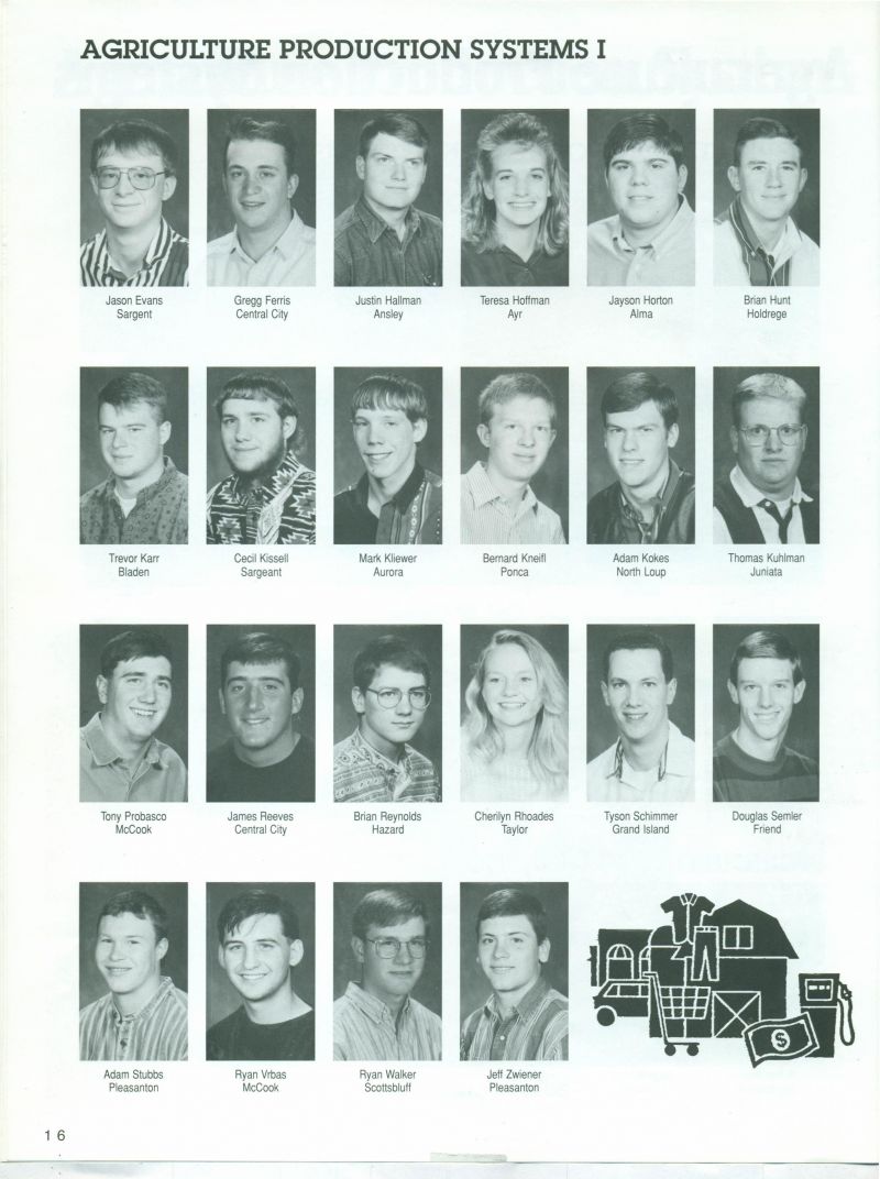 1995 Jason Evens, Gregg Ferris, Justin Hallman, Teresa Hoffman, Jayson Horton, Brian Hunt, Trevor Karr, Cecil Kissell, Mark Kliewer, Mark Kliewer, Bernard Kneifl, Adam Kokes, Thomas Kuhlman, Tony Probasco, James Reeves, Brian Reynolds, Cherilyn Rhoades, Tyson Schimmer, Douglas Semier, Adam Stubbs, Ryan Vrbas, Ryan Walker, Jeff Zwiener,