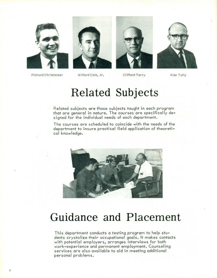 1970 Richard Christensen. Wilford Cole. Clifford Terry. Allen Tully.
