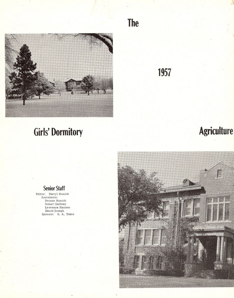 1957 Darryl Hosick, Yvonne Hosick, Robert Gadway, Lawrence Hansen, David Joseph, Ralph Yates.