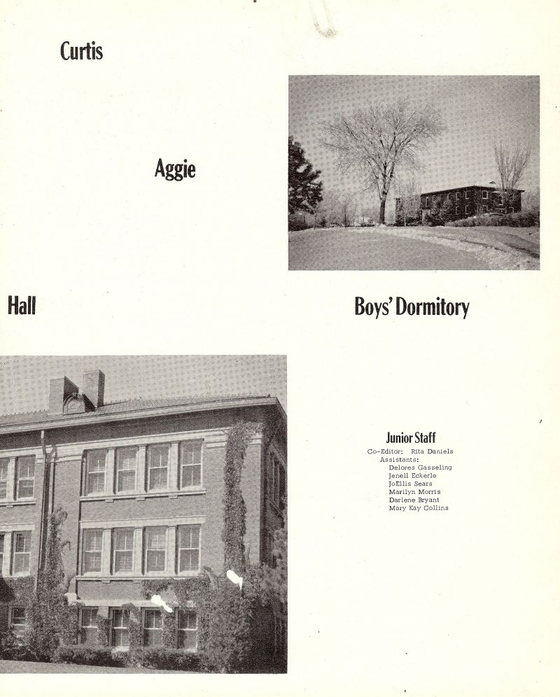 1957 Rita Daniels, Delores Gasseling, Jenell Eckerle, JoEllis Sears, Marilyn Morris, Darlene Bryant, Mary Kay Collins,
