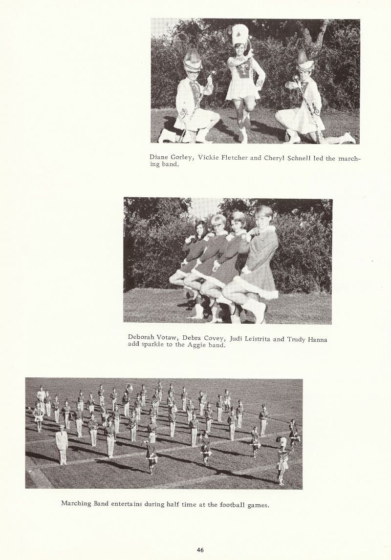 1968 Diane Gorley, Vickie Fletcher, Cheryl Schnell, Deborah Votaw, Debra Covey, Judi Leistritz, Trudy Hanna.