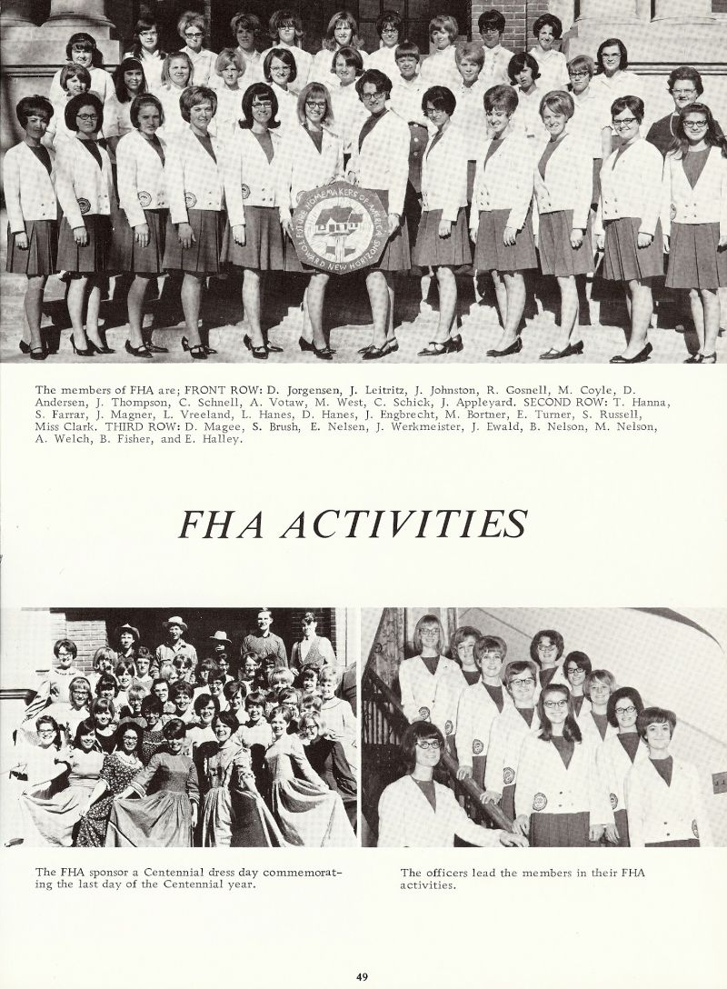 1968 Jorgensen, Leistritz, Johnston, Gosnell, Coyle, Andersen, Thompson, Schnell, Votaw, West, Schick, Appleyard, Hanna, Farrar, Magner, Vreeland, Hanes, Hanes, Engbrecht, Bortner, Turner, Russell, Miss Clark, Magee, Brush, Nelsen, Werkmeister, Ewald, Nelson, Nelson, Welch, Fisher, Halley, 