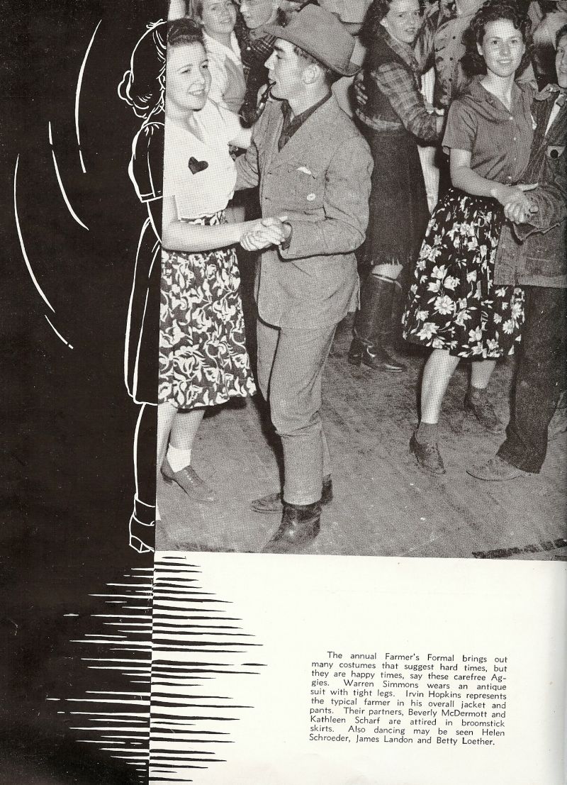 1942 Warren Simmons, Irvin Hopkins, Beverly McDermott, Kathleen Scharf, Helen Schroeder, James Landon, Betty Loether,