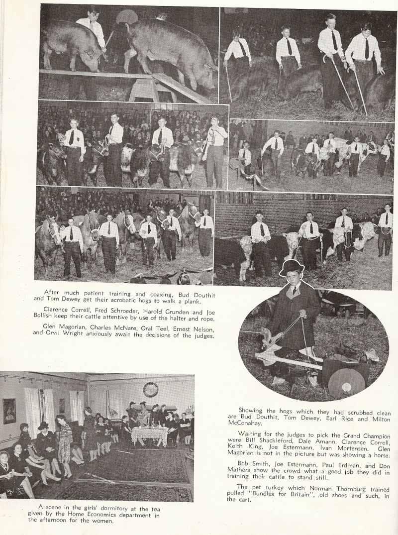 1942 Harold Douthit Jr., (Budd Douthit), Tom Dewey, Clarence Correll, Fred Schroeder, Harold Grunden, Joe Bollish, Glen Magorian, Charles McNare, Oral Teel, Ernest Nelson, Orvil Wright, Earl Rice, Milton McConahay, Bill Shackleford, Dale Amann, Keith King, Joe Estermann, Ivan Mortensen, Bob Smith, Paul Erdman, Don Mathers, Norman Thornburg,