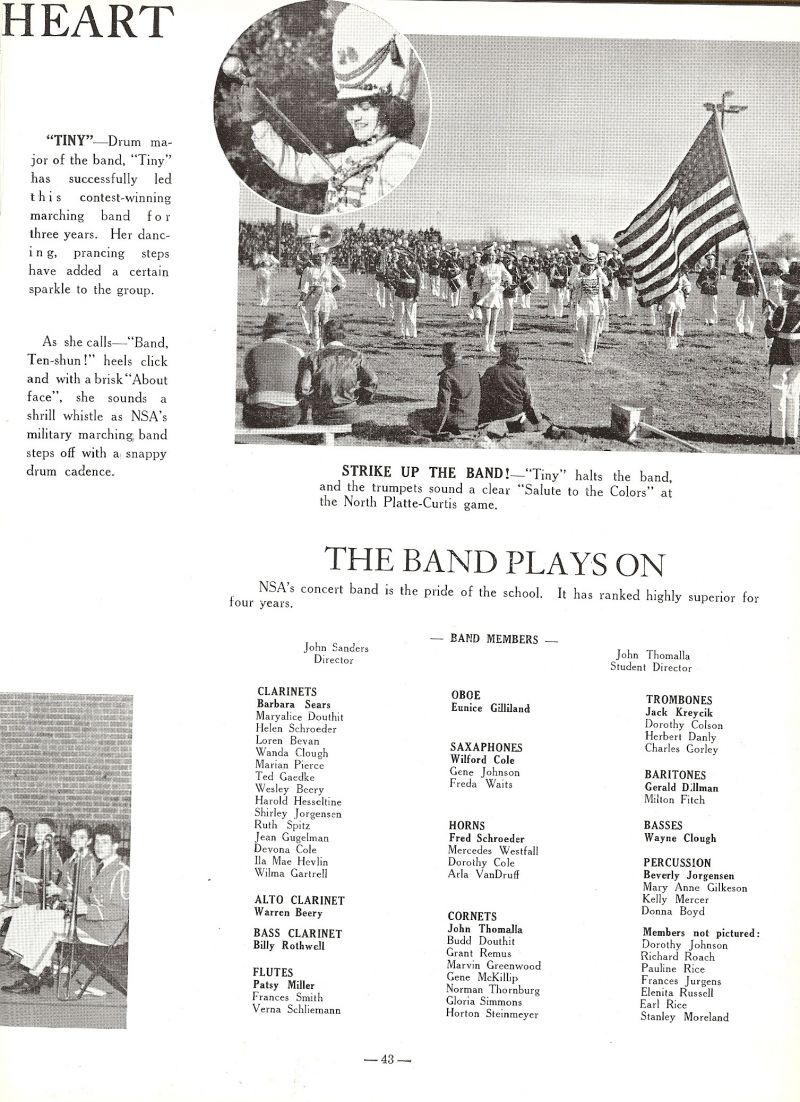 1943 Eunice Gilliland (Tiny Gilliland), Jack Kreycik, Dorothy Colson, Herbert Danly, Charles Gorley.